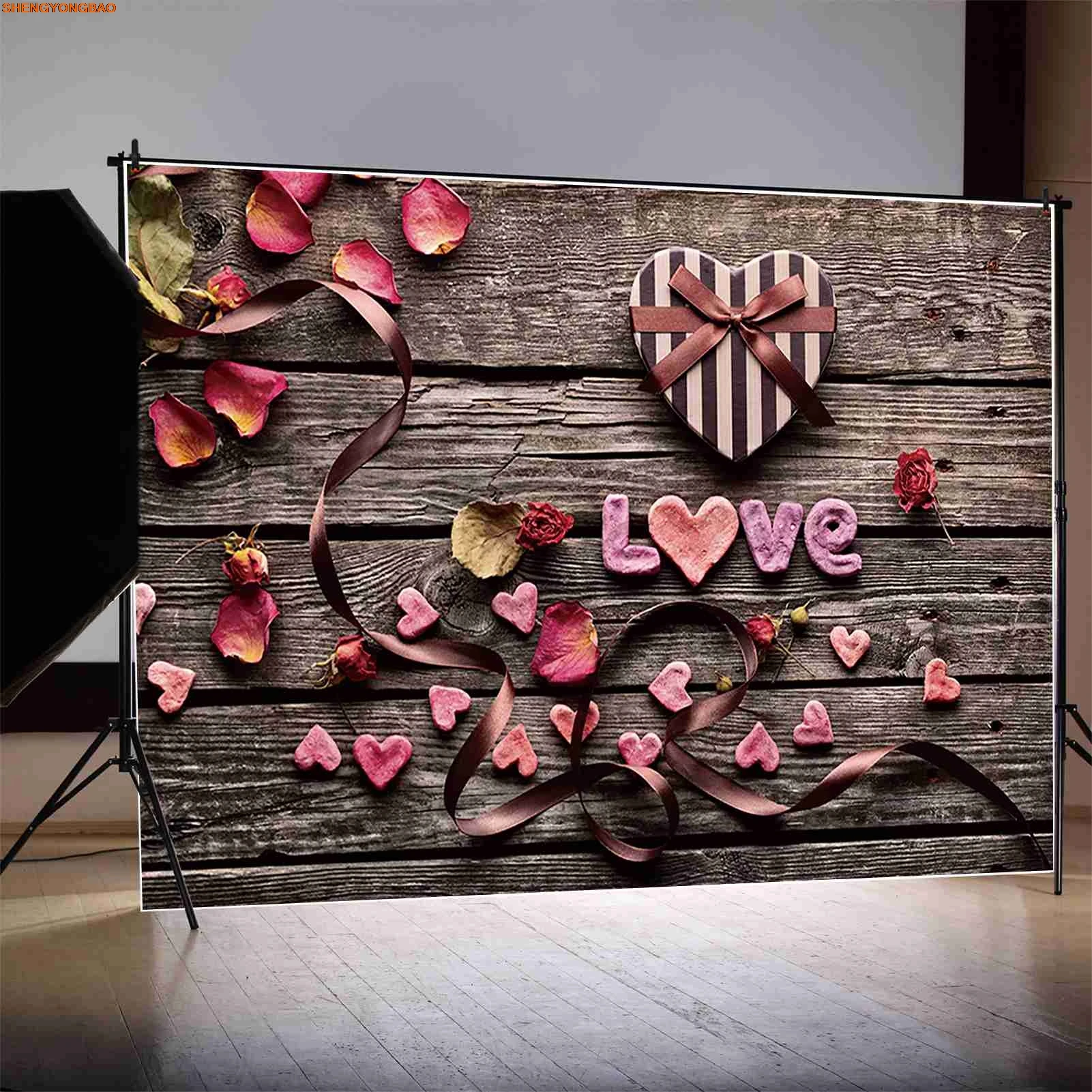 ألواح الورد الحمراء خلفيات للتصوير الفوتوغرافي لعيد الحب للأطفال خلفيات لافتة للتصوير في استوديو الصور
