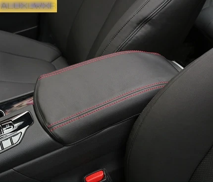 

For hyundai santa fe IX45 Accessories car armrest box protection cover PU leather interior decoration car-styling 2019 2020