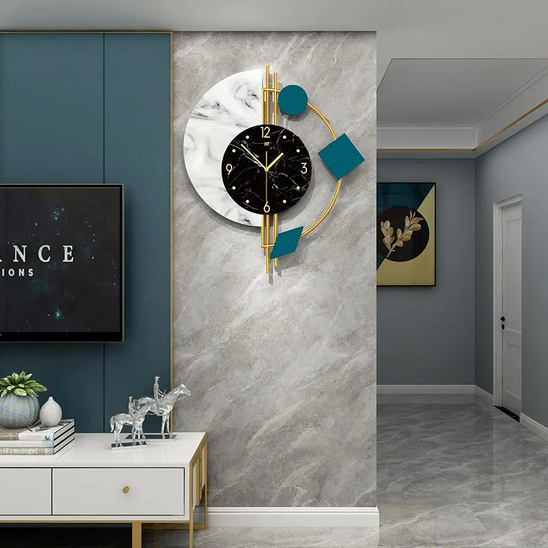 Light luxury clock, wall clock, living room, personalized home decoration, clock creativity, simple quartz wall clock