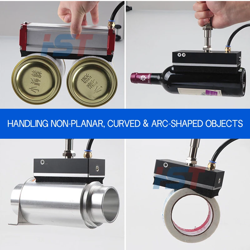 HST Pneumatic Integrated Vacuum Sponge Suction Cup Gripper, Heavy Duty Lifter for Steel Wood Stone Carton Palletizing