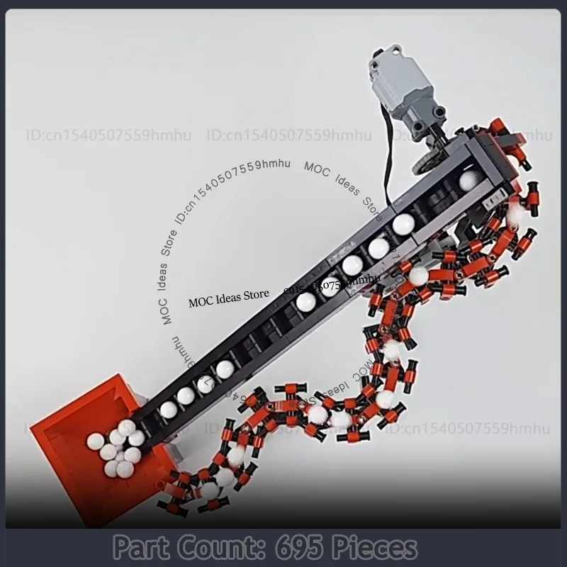 GBC MOC Conveyor Mobile Ball Education Assembly Building Blocks DIY Puzzle Sports Track Technology Bricks Christmas Gift Toys