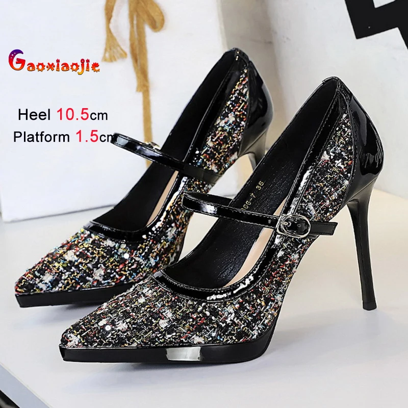

2025 New Temperament Thin Heel Women Single Shoes French Style Retro Banquet Pumps Fashion Pointed Toe Shallow Mouth Lady Shoes