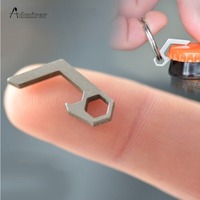 2024 New Gear Mini Lightweight Bottle Beer Opener Keyring Pocket Tool Utility Gadget Outdoor Camp Hike Camping Gear Key Chains