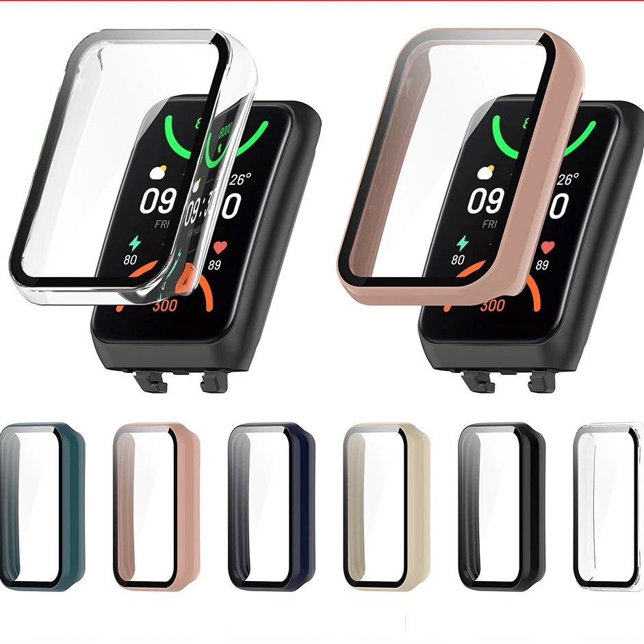 Per OPPO Band 2 strap custodia protettiva per schermo in vetro temperato custodia per paraurti per PC custodia in silicone soft smart band accessori