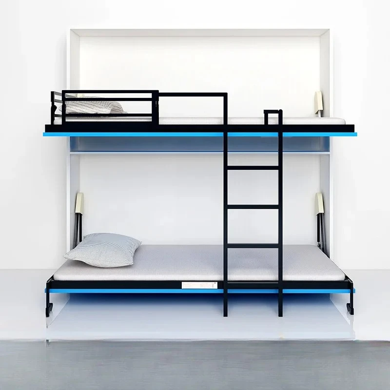 

Мебельная фурнитура для невидимой кровати в малогабаритной квартире, настенная двухъярусная складная детская кровать для родителей и детей