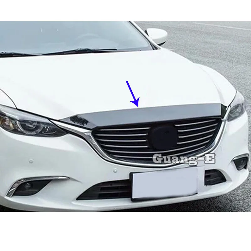 Carbon Fiber For Mazda 6 Mazda6 Atenza 2014 2015 2016 2017 2018 2019 Cover Frame Front Engine Machine Grille Stick Trim Frame