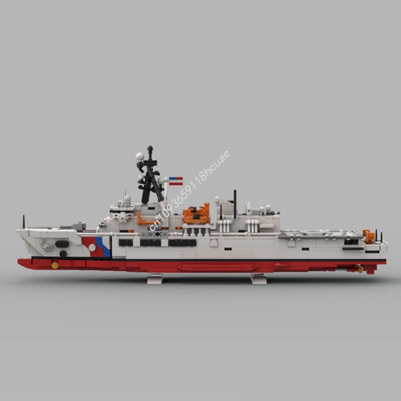 1081pcs MOC USCGC Argus WMSM915 Creator Model Building blocks Kids DIY Birthday Modular craft toys Architecture Christmas gifts