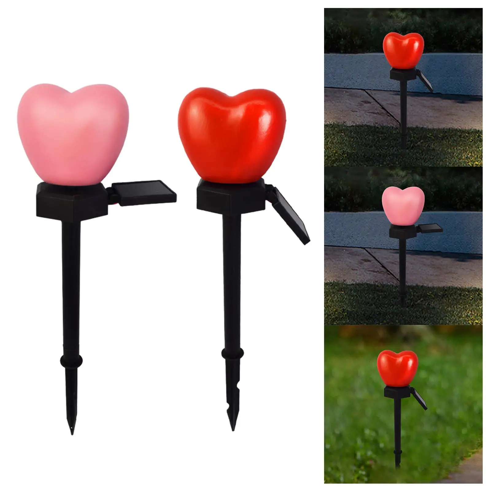 

Valentine's Day Solar Stake Lights Valentine's Day Decor for Patio Landscape