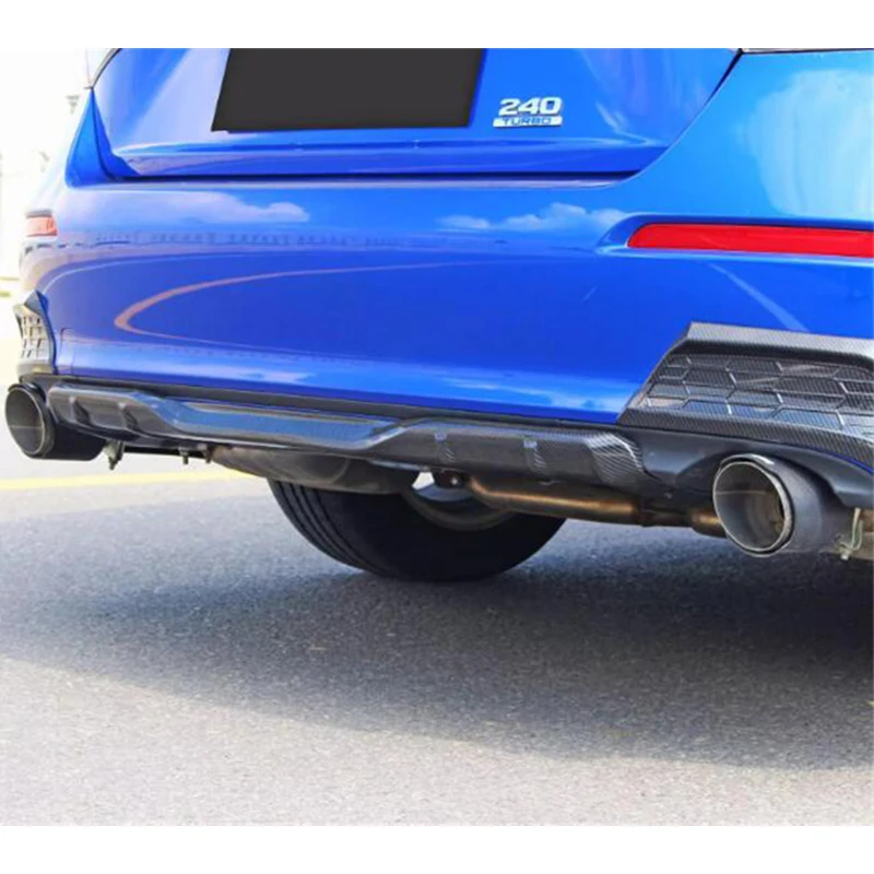 For ABS Rear Bumper Diffuser Lip Splitter NEW Honda Civic Refit Anti-Collision Accessory Body Kit 2022 2023 Year