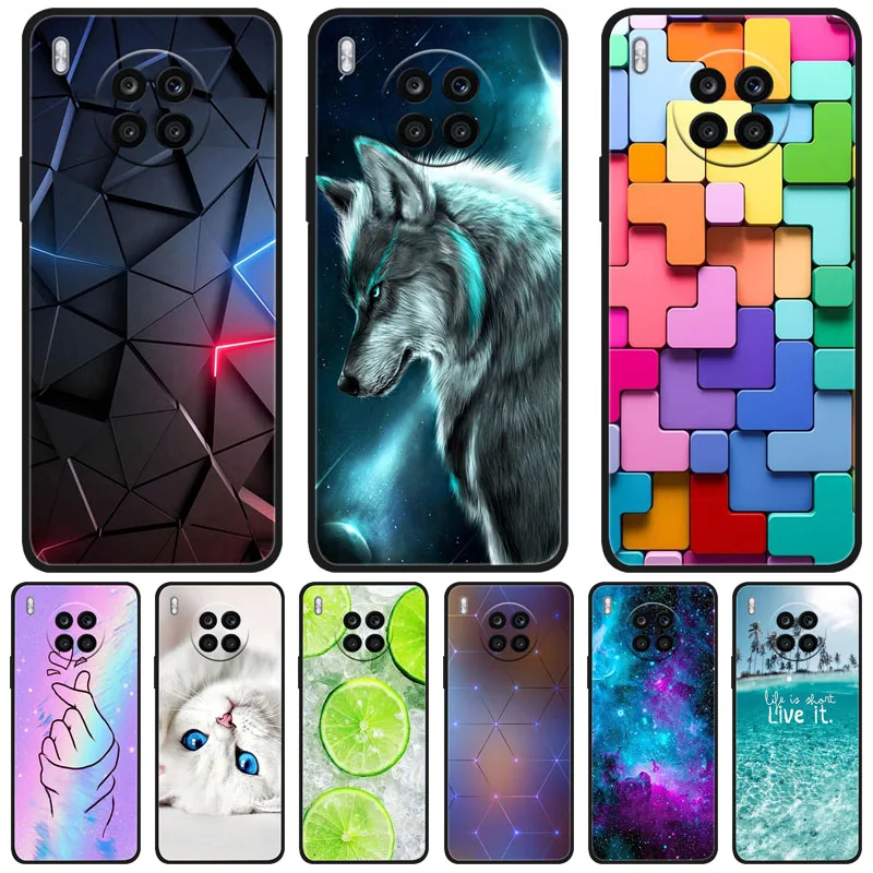 

For Honor 50 Lite Case Silicon Phone Back Cover Case For Huawei Honor 50 Lite Soft Case TPU Bumper Honor50 Light 6.67 inch Coque