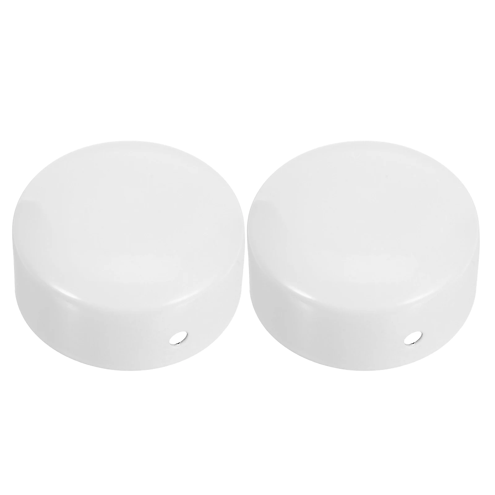 2 Pcs Stainless Steel Handrail Cover End Cap for Plug Extension Ladder Caps Railing Tube White Finishing