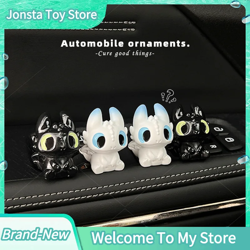【IN STOCK】4pcs Cute Toothless Baby Doll Figure, Car Dashboard Decoration, Mini Collectible, Fun And Quirky Accessory Toys Gift