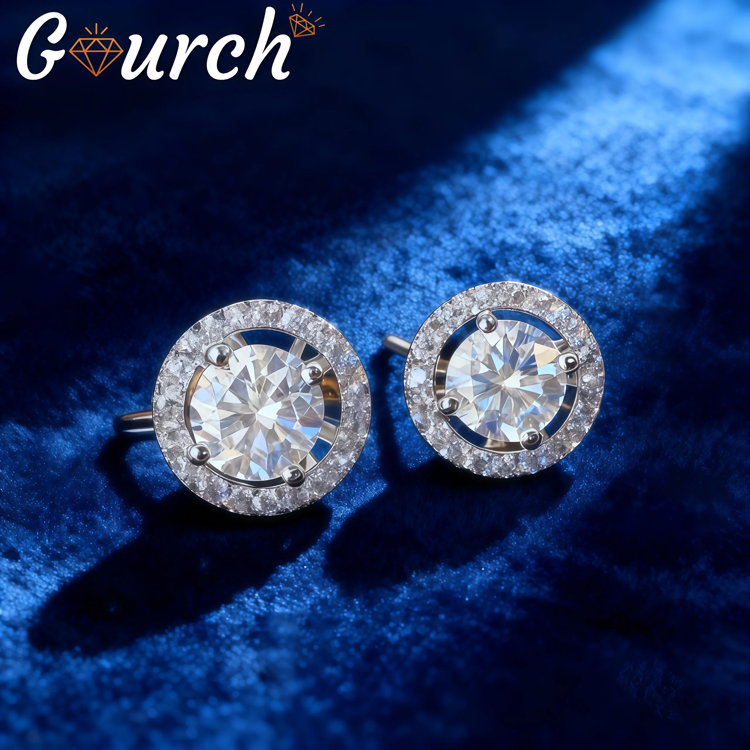 

Серьги-гвоздики с муассанитом Gourch 0,5/1/2 карата D VVS1, элегантные ювелирные изделия из стерлингового серебра S925, идеальный подарок на годовщину свадьбы, день рождения