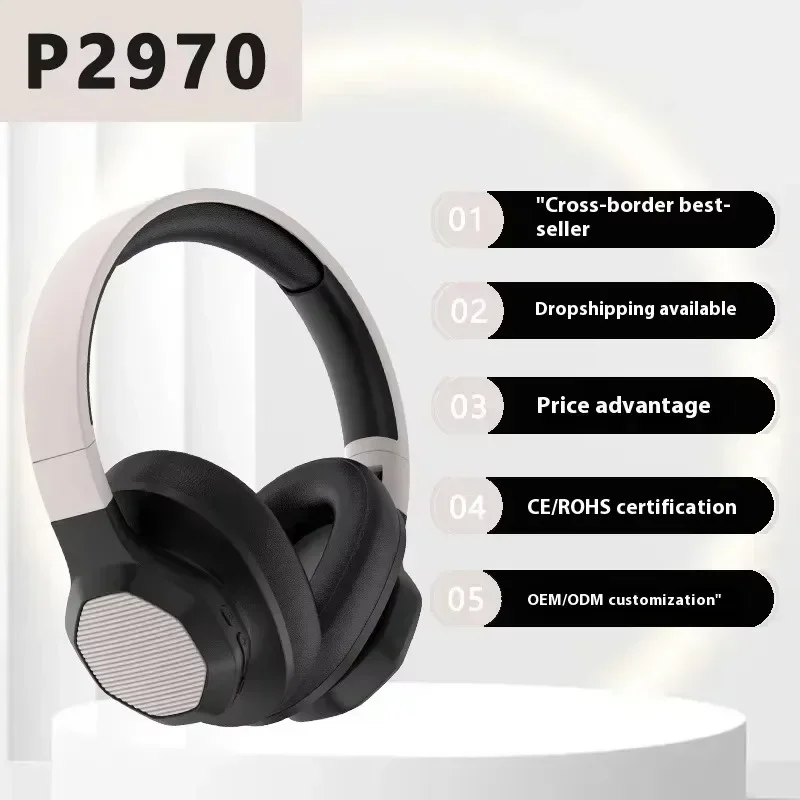 Foldable Wireless Bluetooth Headphones Custom Design Cushioned Ear Muffs Comfortable Music Headphones for Adults Teens