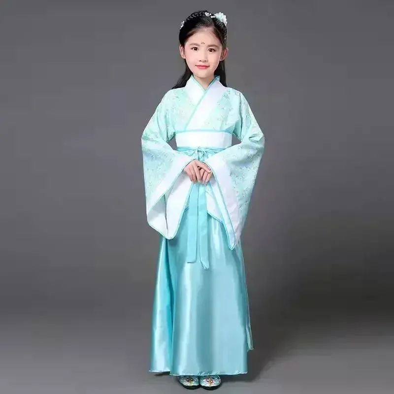 

asdh8@Chinese Women's clothing Vintage for Girls Carnival New Year Hanfu Dress Kid Adult Women Dancer Costume COS