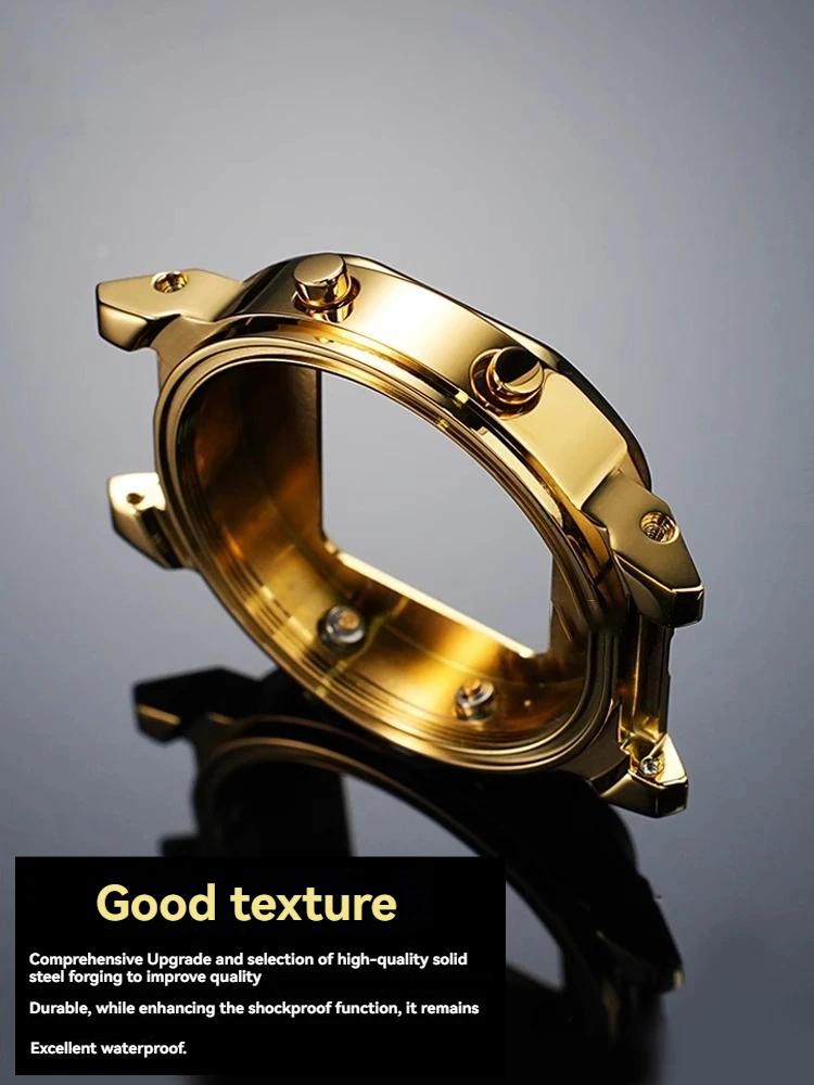 DW-5600 Mod Kit For Casio dw5600 Metal Inner shell+back coverScrew Waterproof Ring Men Stainless Steel Inner Shell Matching tool