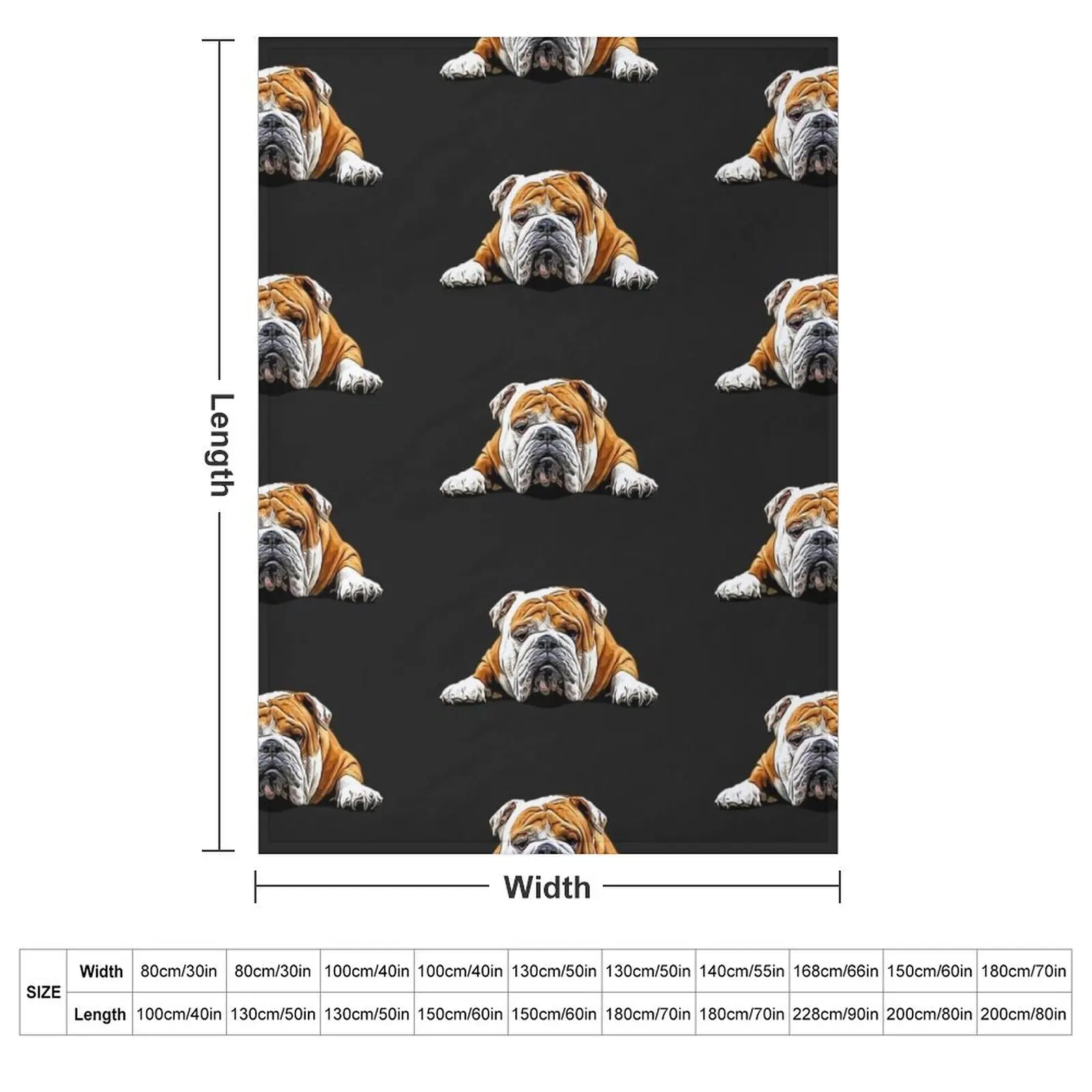 Bulldog Chill Pose - English Bulldog Throw Blanket Blankets For Sofas warm for winter Quilt Cute Plaid Blankets