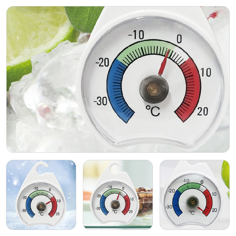 

Fridge Freezer Thermometer Plastic Precision Temperature Gauge Pointer Measuring Tool for Kitchen Cold Storage Food Temperature