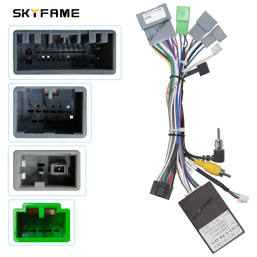 SKYFAME Car 16pin Wiring Harness Adapter Android Radio Power Cable For Suzuki Solio Baleno S-presso Vitara OD-LM-03 view 4