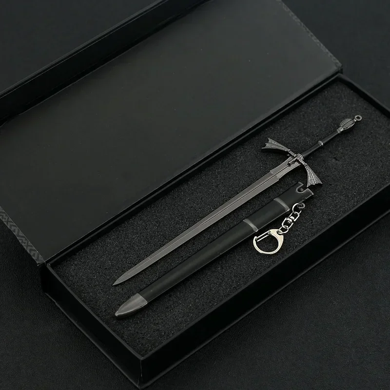 22 سنتيمتر لعبة الأخت المظلمة السيف عروش شيطان Targaryen سلاح القرون الوسطى نموذج 1:6 الحرف تحصيل اللعب الحلي المفاتيح