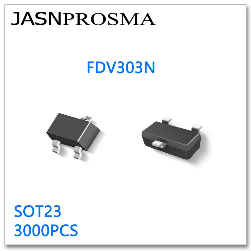 

JASNPROSMA FDV303N SOT23 3000PCS N-Channel 20V 25V High quality Made in China FDV303 FDV