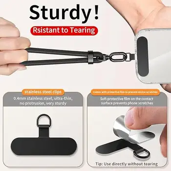 Univerzální nastavitelný náhrdelník na telefon s popruhem na crossbody, pouzdro na telefon s dlouhým závěsným lanem a sponou, odolné proti ztrátě, odolné a robustní 10 nejlepší prodej Cordon telefon - №6