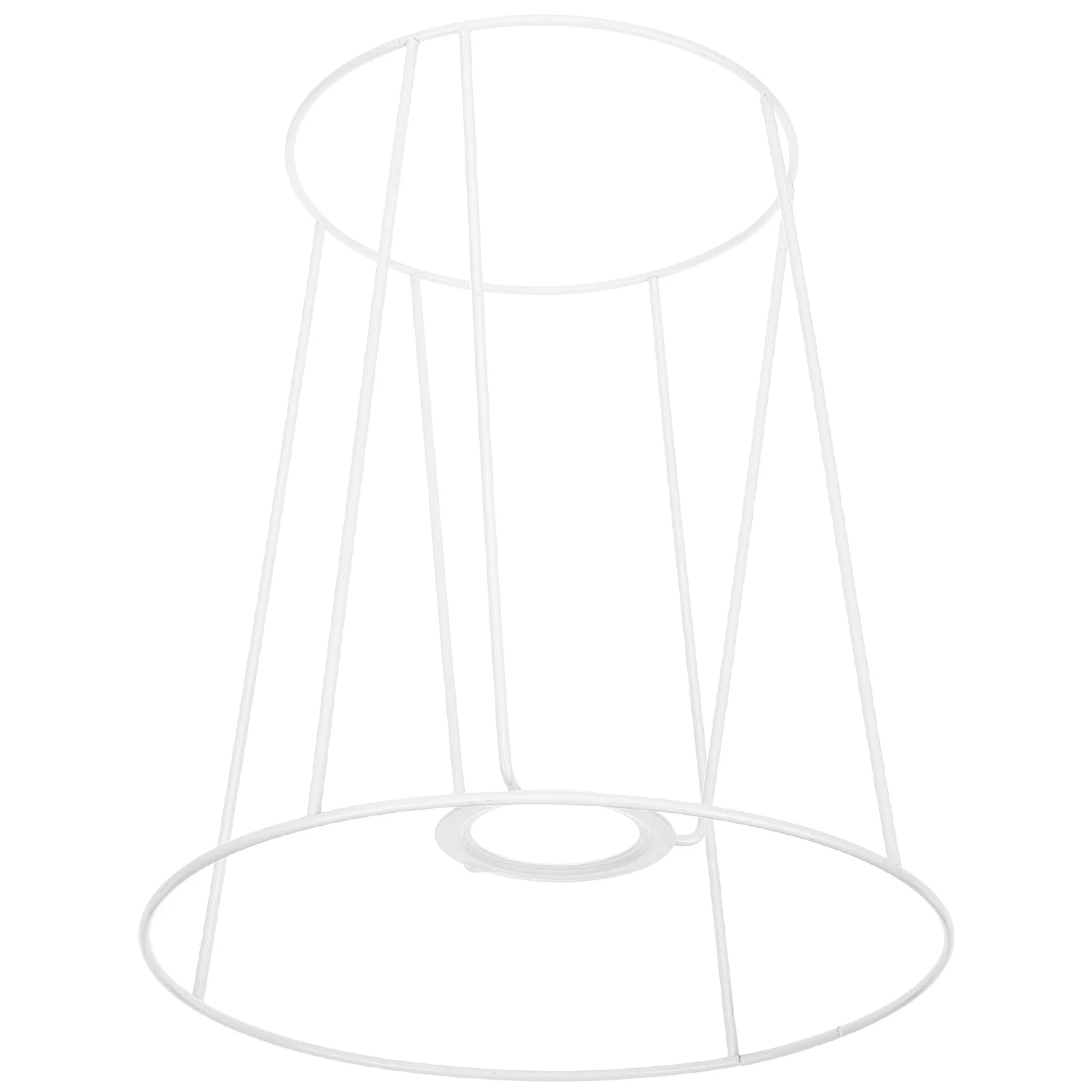 Lamp Shade Frame Sturdy Iron DIY Lampshade Rack Table Lamp Frame Decorative Holder for Home Office Cafe Iron Lampshade Rack