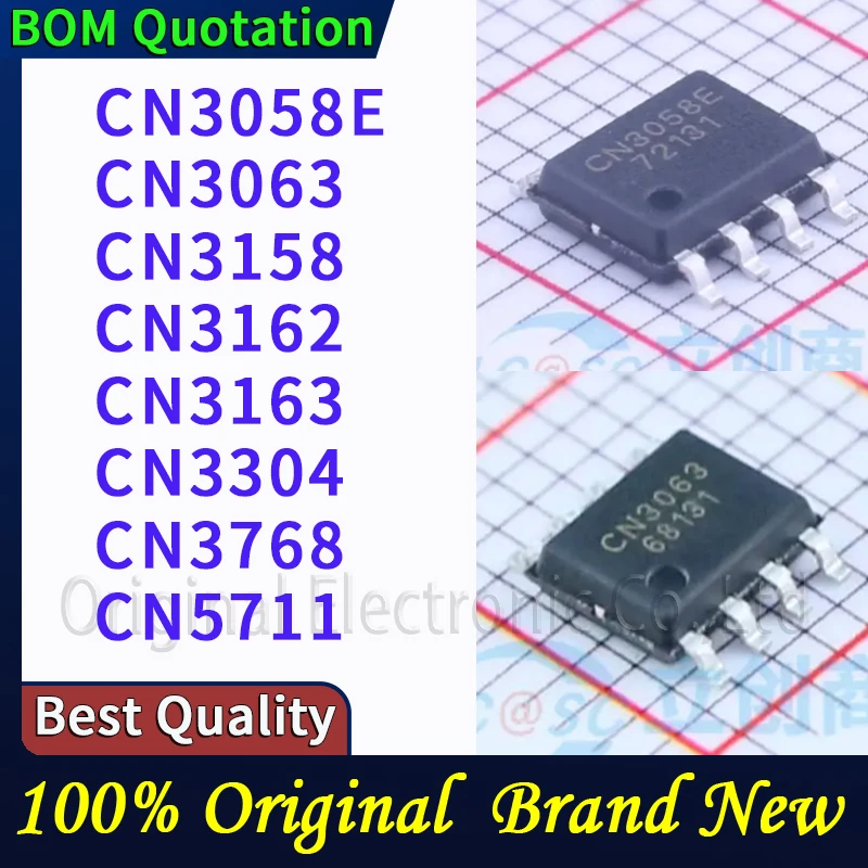 

5 шт./лот CN3058E CN3063 CN3158 CN3162 CN3163 CN3304 CN3768 CN5711 В наличии Оригинальные высококачественные компоненты