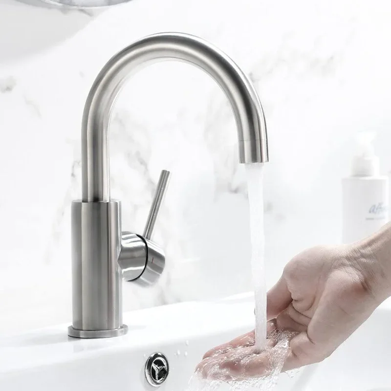 Cross-Border Kitchen Faucet Home Use Cold And Hot Water Faucet Tabletop Sink Washing Dishes Sink Tap Bathroom Cabinet Water Fauc