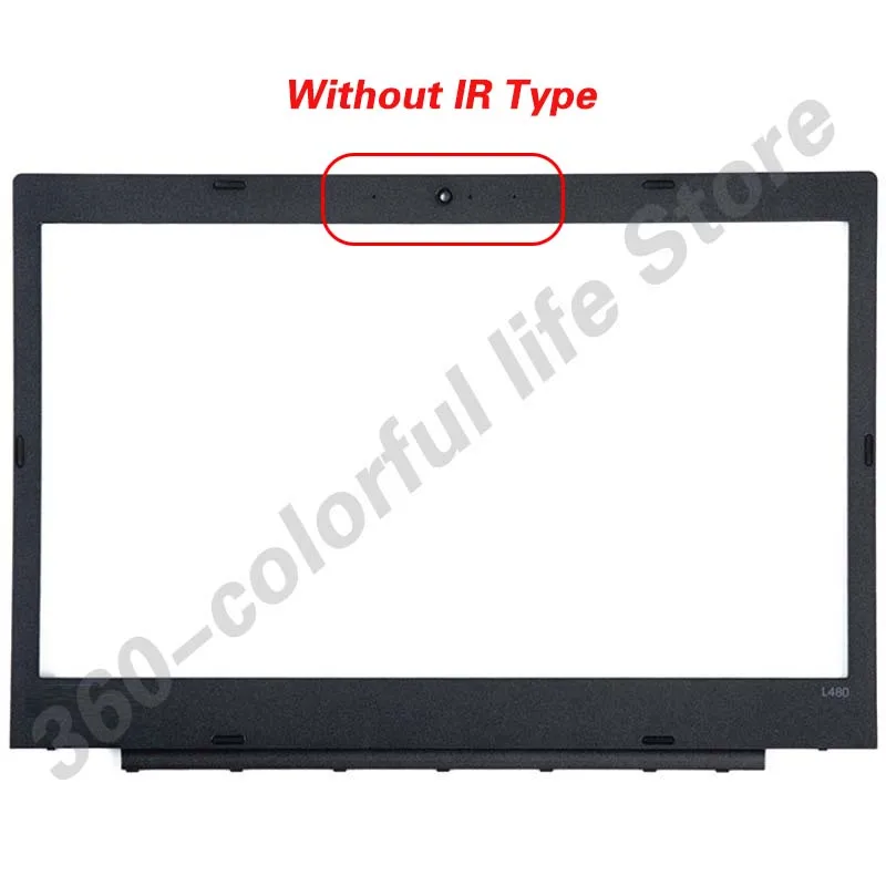 Imagem -03 - Lenovo-thinkpad L480 Laptop Lcd Tampa Traseira Moldura Frontal Palmrest Caixa Inferior Superior Tampa Inferior Impressão Digital Novo