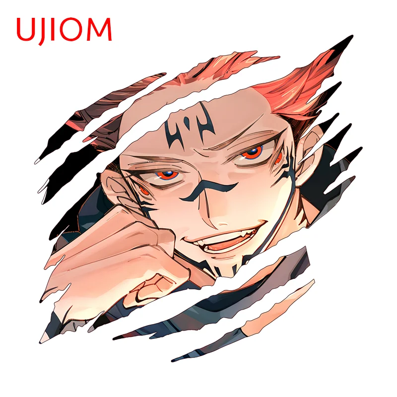 UJIOM Adorable Tear Trendy Sukuna Wall Sticker HD Pattern Simulated Lightweight Decal Versatile Practical Anime Wallpapers