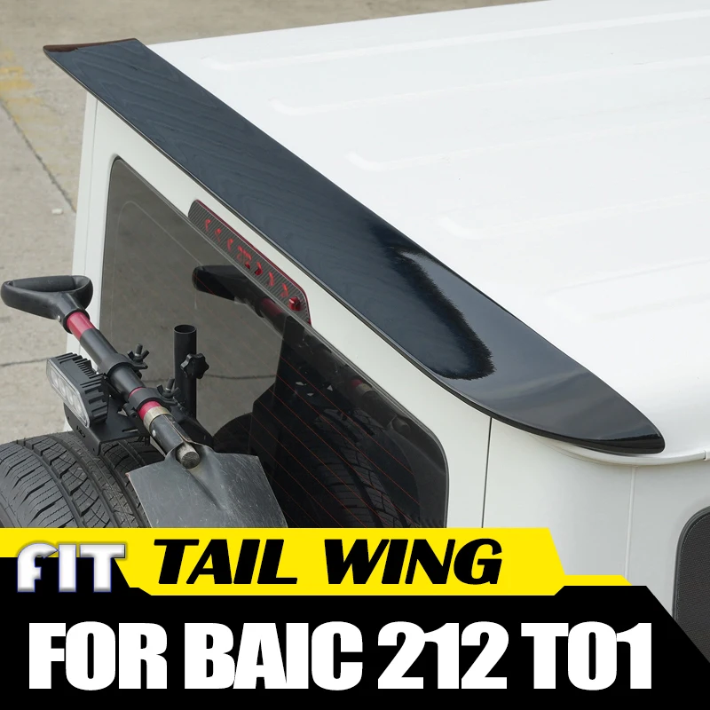 Auto Dach Schwanz Flügel Fit für BAIC 212 T01 2024 2025, Modifizierte Auto Hinten Dach Spoiler Auto Außen Zubehör
