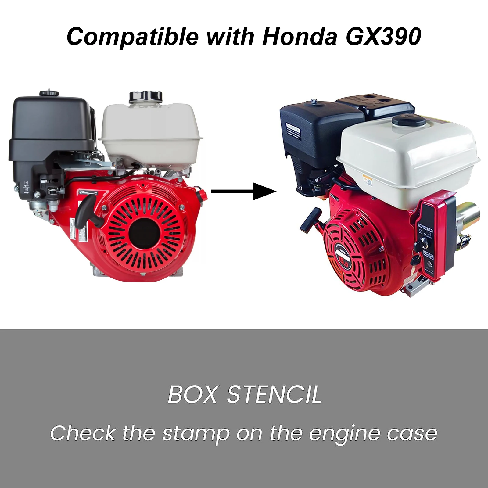 Kit de motor de arranque elétrico 12V com caixa de interruptor de chave e bobina para HONDA GX160 5.5HP GX200 6.5HP