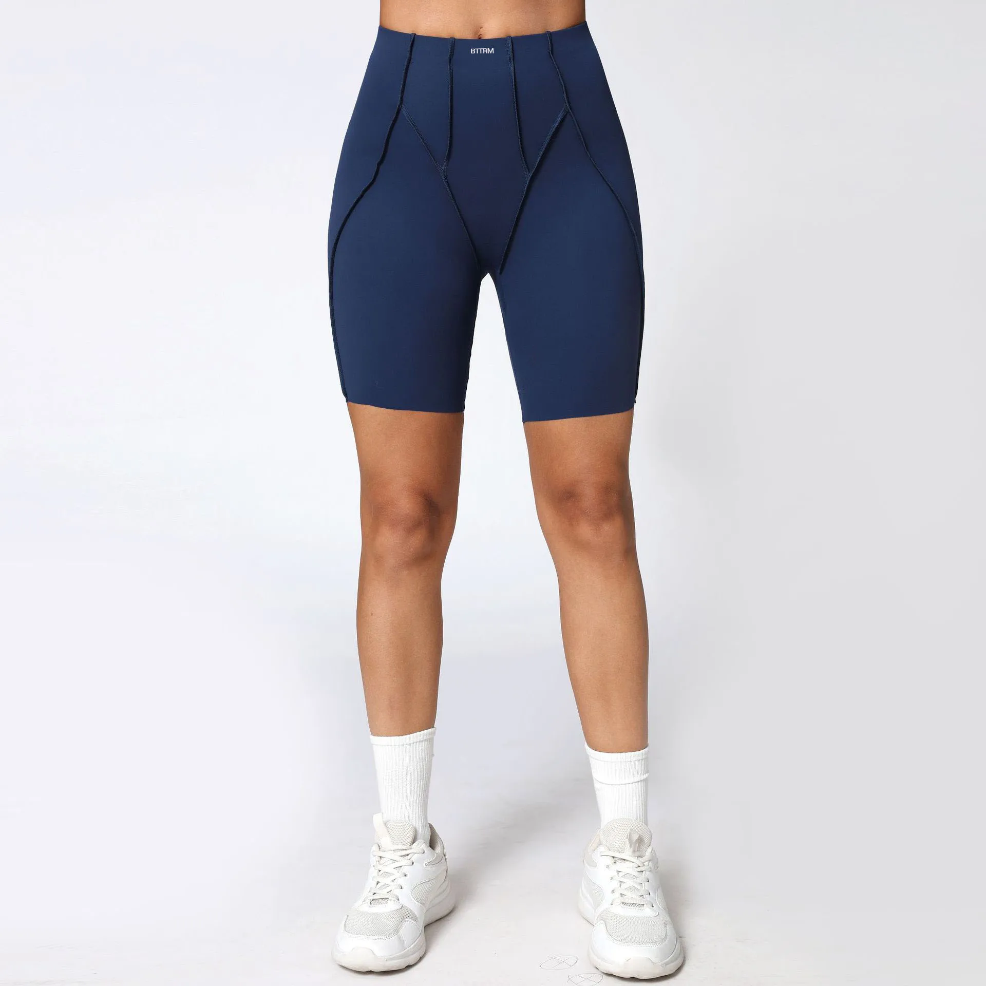 BetterMe-mallas de Yoga sin costuras, pantalones deportivos de cintura alta, pantalones cortos de entrenamiento para realzar la cadera, color melocotón, entrenamiento para correr, gimnasio