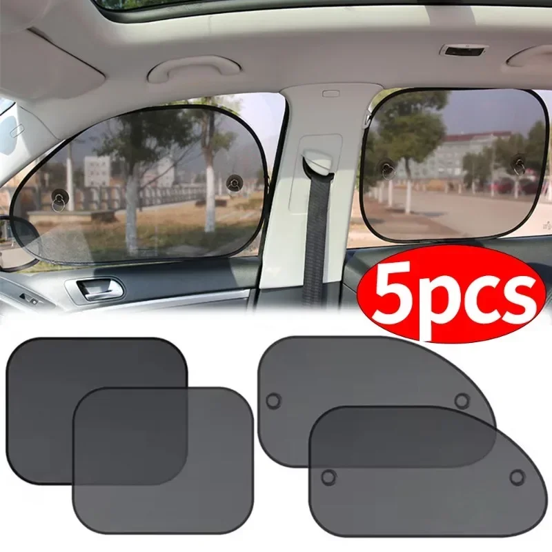 

Universal Car Mesh Suction Cup Sunshade Cover Portable Foldable Auto Side Glass Sunshades Curtain Protection Tools Accessories