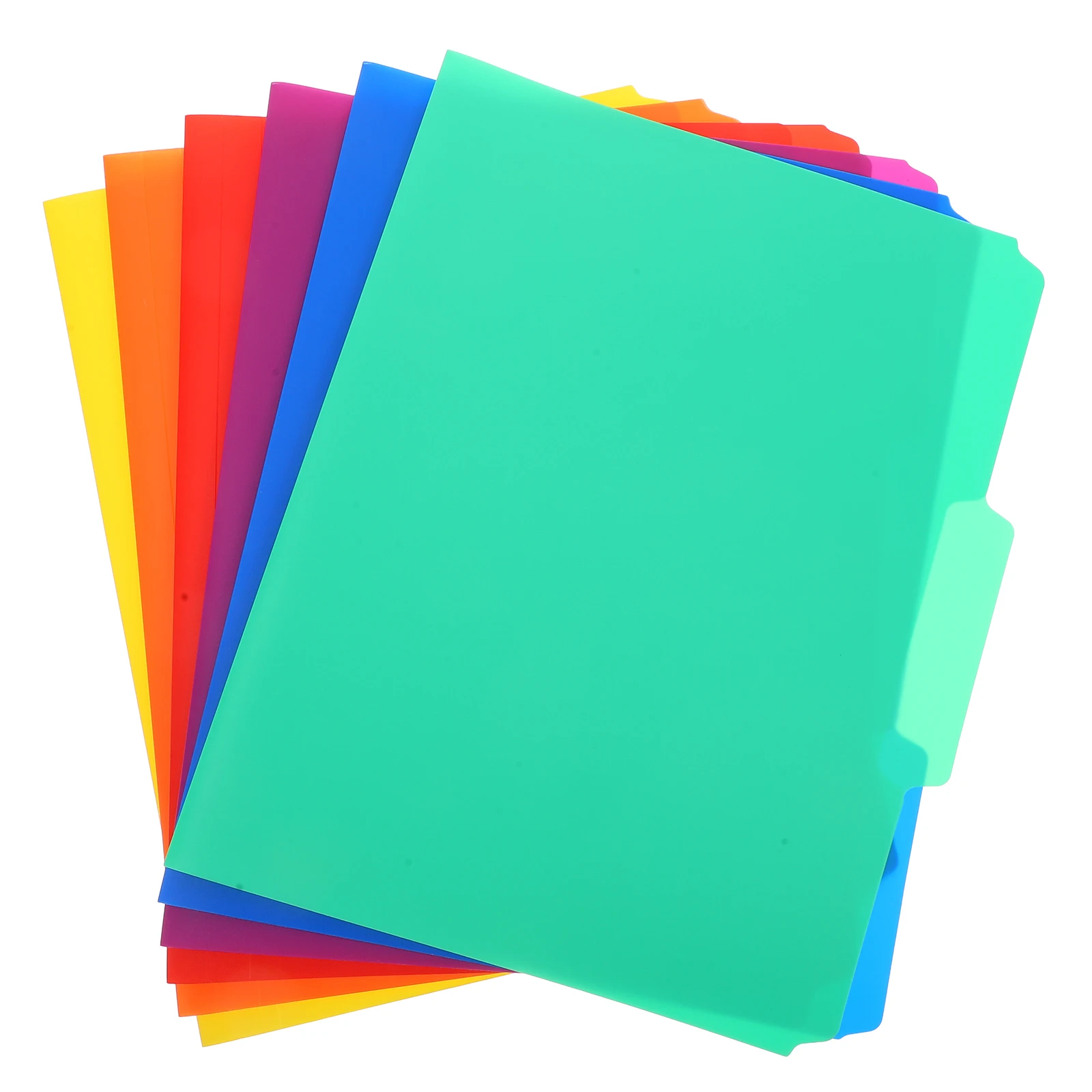 

6 Pcs Folder Colorful Folders File Organizer Pouch for Filing Cabinet Colored Plastic