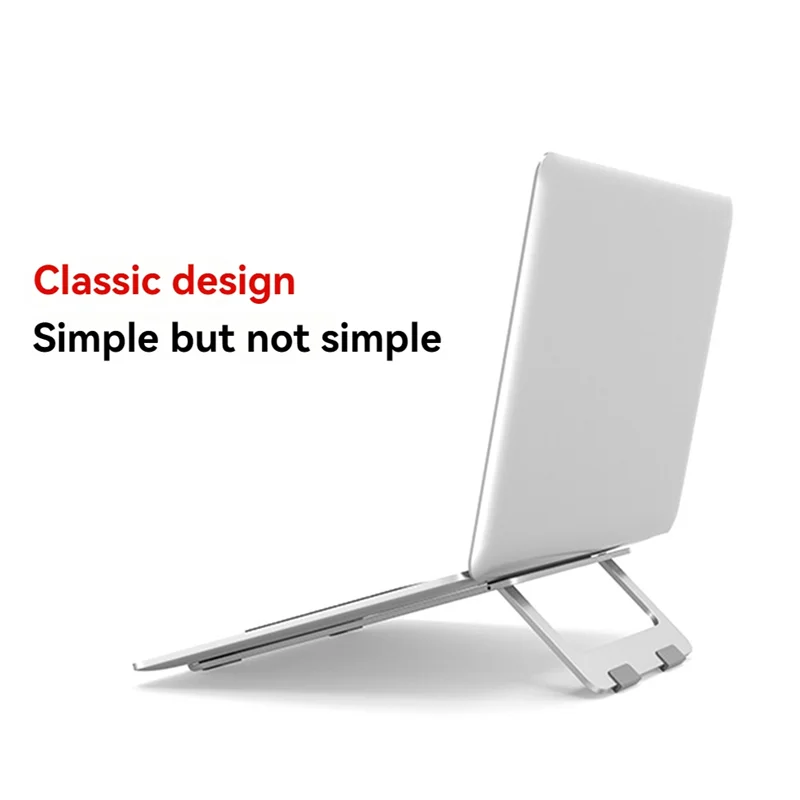 

Superior-Adjustable Aluminum Laptop Stand, Foldable Desktop Holder, For 17Inch Below Laptops