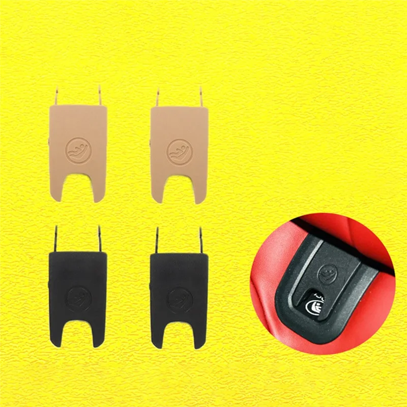 

Car Rear Seat Belt Buckle Clip Car Seat Trim Cover Seat Anchor Cover ISOFIX Car Seat Trim Cover