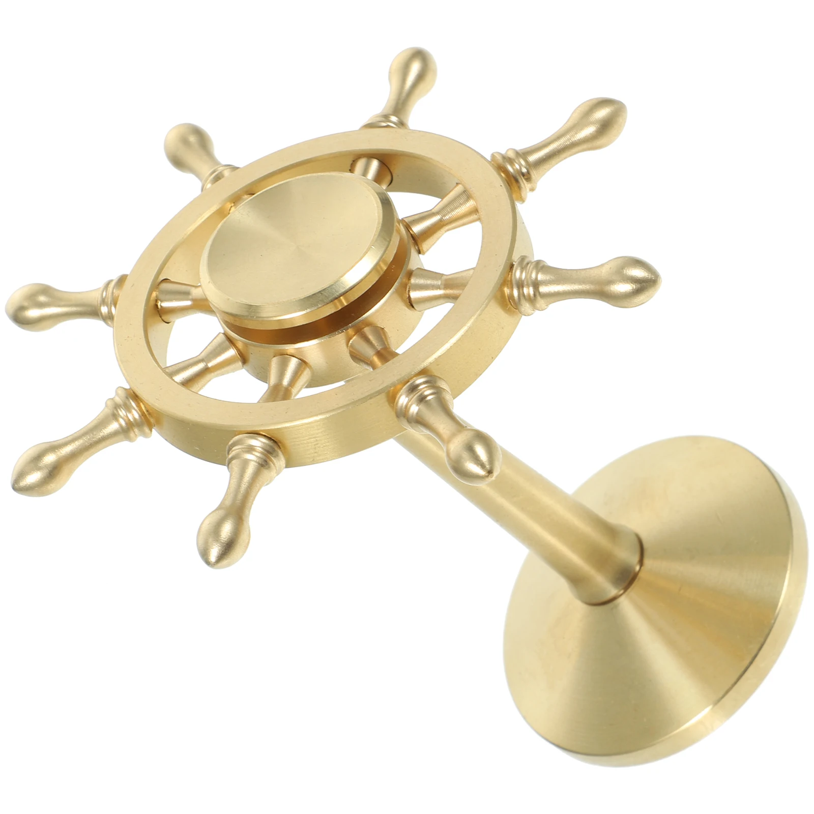 

Brass Small Size Desk Statue Vintage Home Desktop Desktop Marine Rudder nament Marine Rudder Office Decor Gift