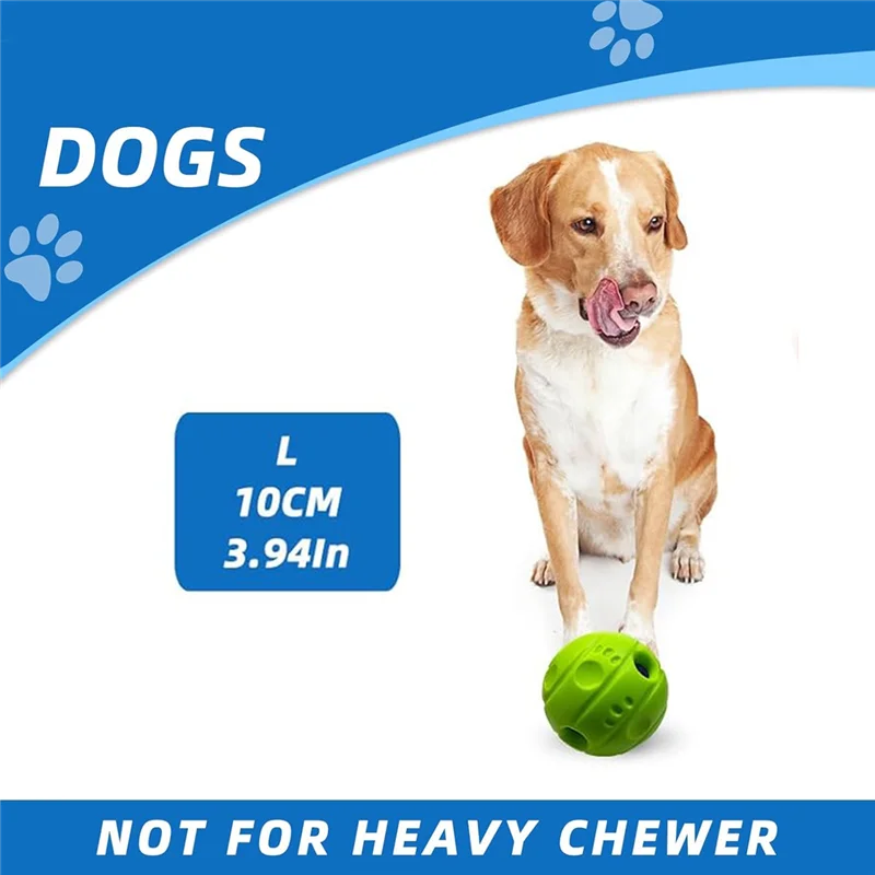 كرة كلب تفاعلية من ABFU بتصميم غير سام، وصوت Gibbering، وخطوط مقعرة، 3.94 بوصة (10 سم) #2