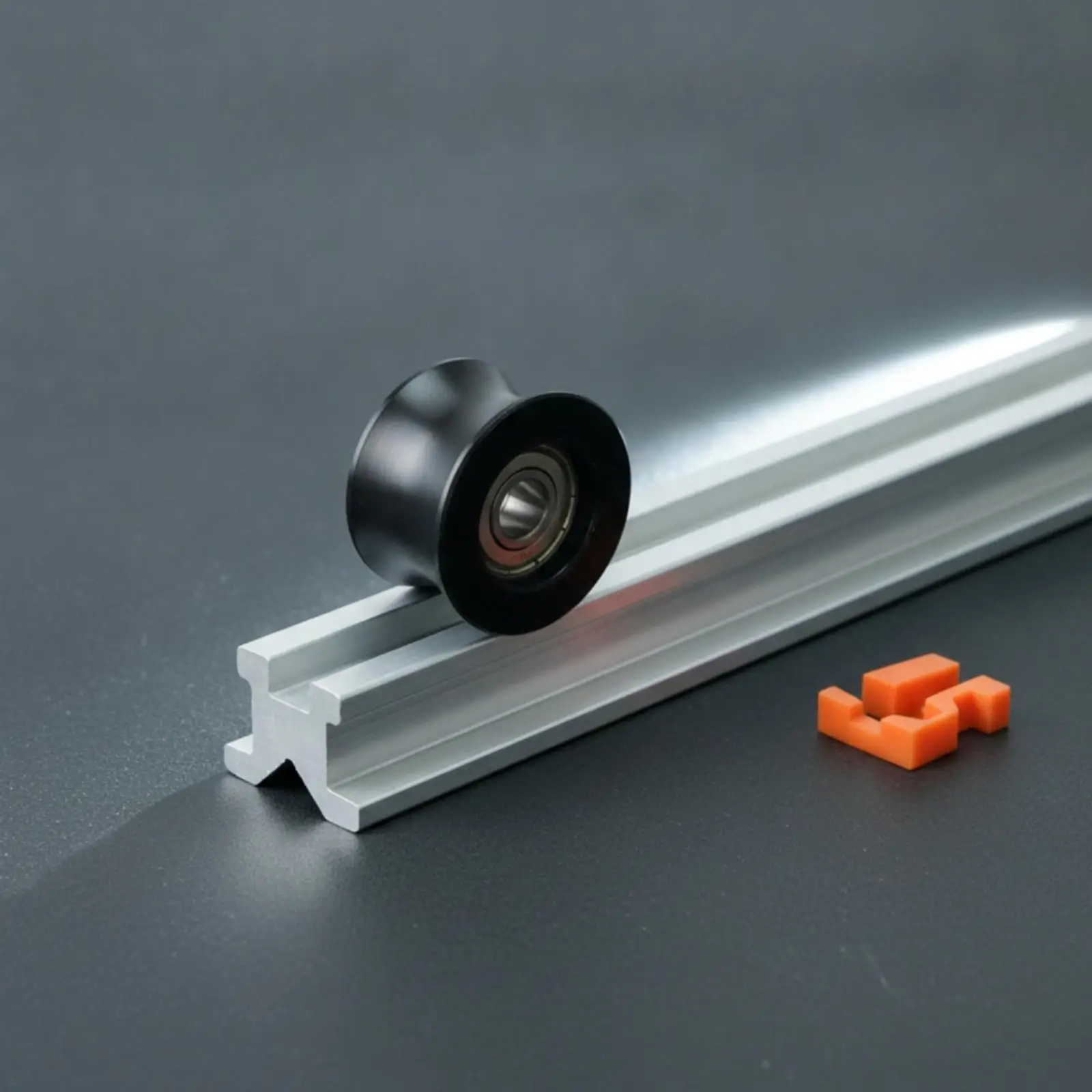 Sliding Door Track Rubber Coated Pulley Wheel Vibration Dampening Steel Core Roller for Pilates Fitness Equipment view 2