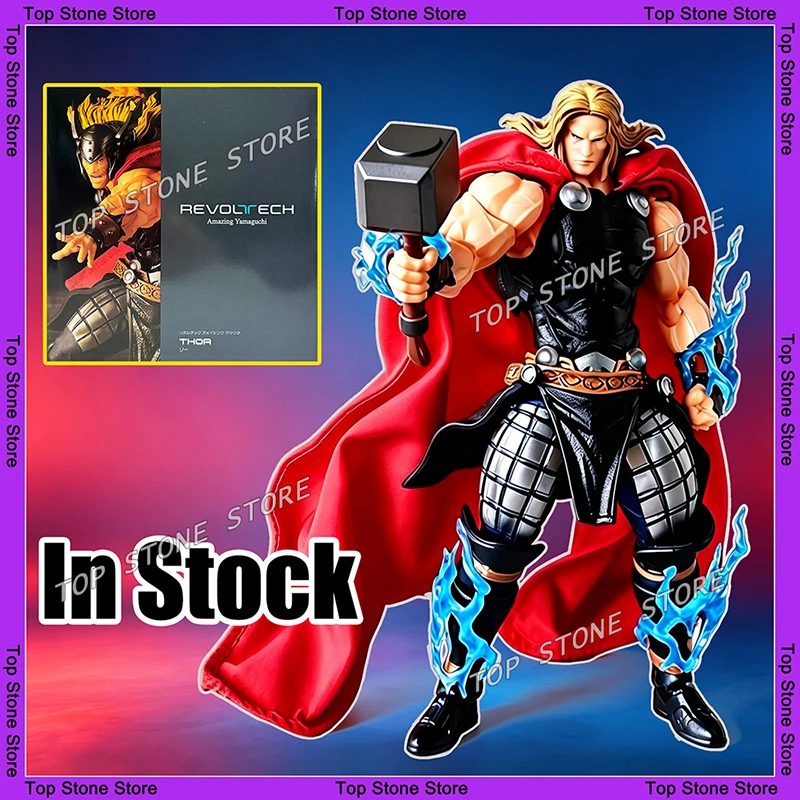 Nueva Figura de Acción Revoltech Thor Marvel Avengers Amazing Yamaguchi Donar, Modelo de Juguete de 17 cm, PVC, Articulada, Coleccionable