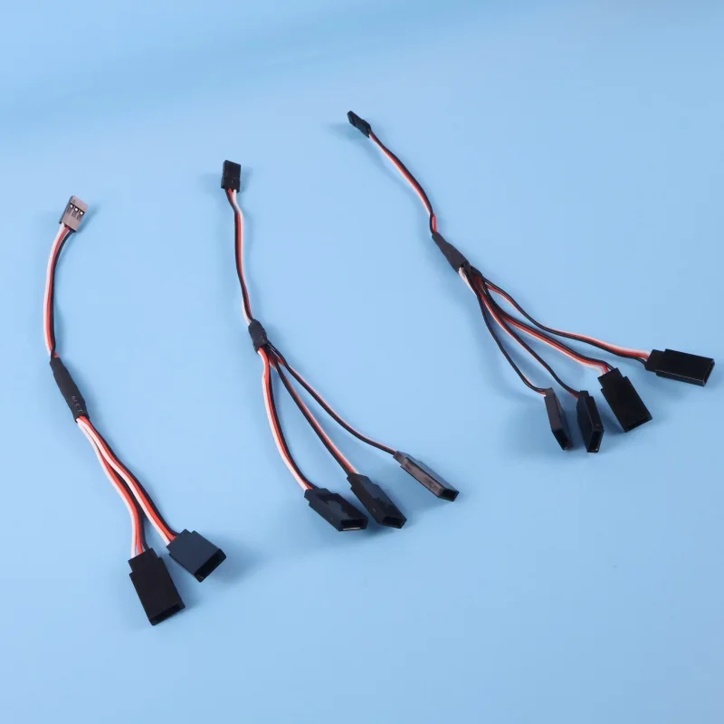 Servo Extension Cable 200mm Long, Suitable for Model Cars/Ships/Aircraft, 2/1 Trailer, 3/1 Trailer, 4 Y-Lines