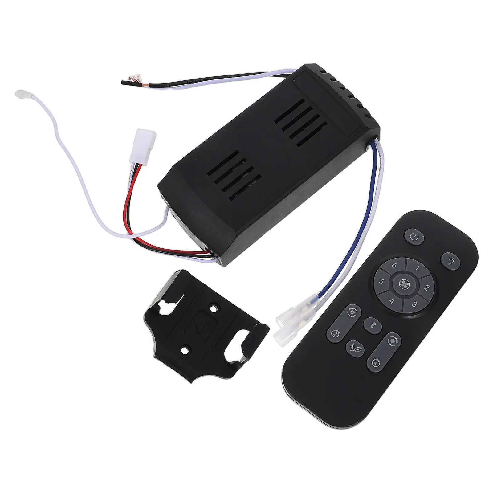 1Set Universal Dc Ceiling Fan Remote Control 6-Speed Timing Function Wireless Receiver Kit Fan Controller