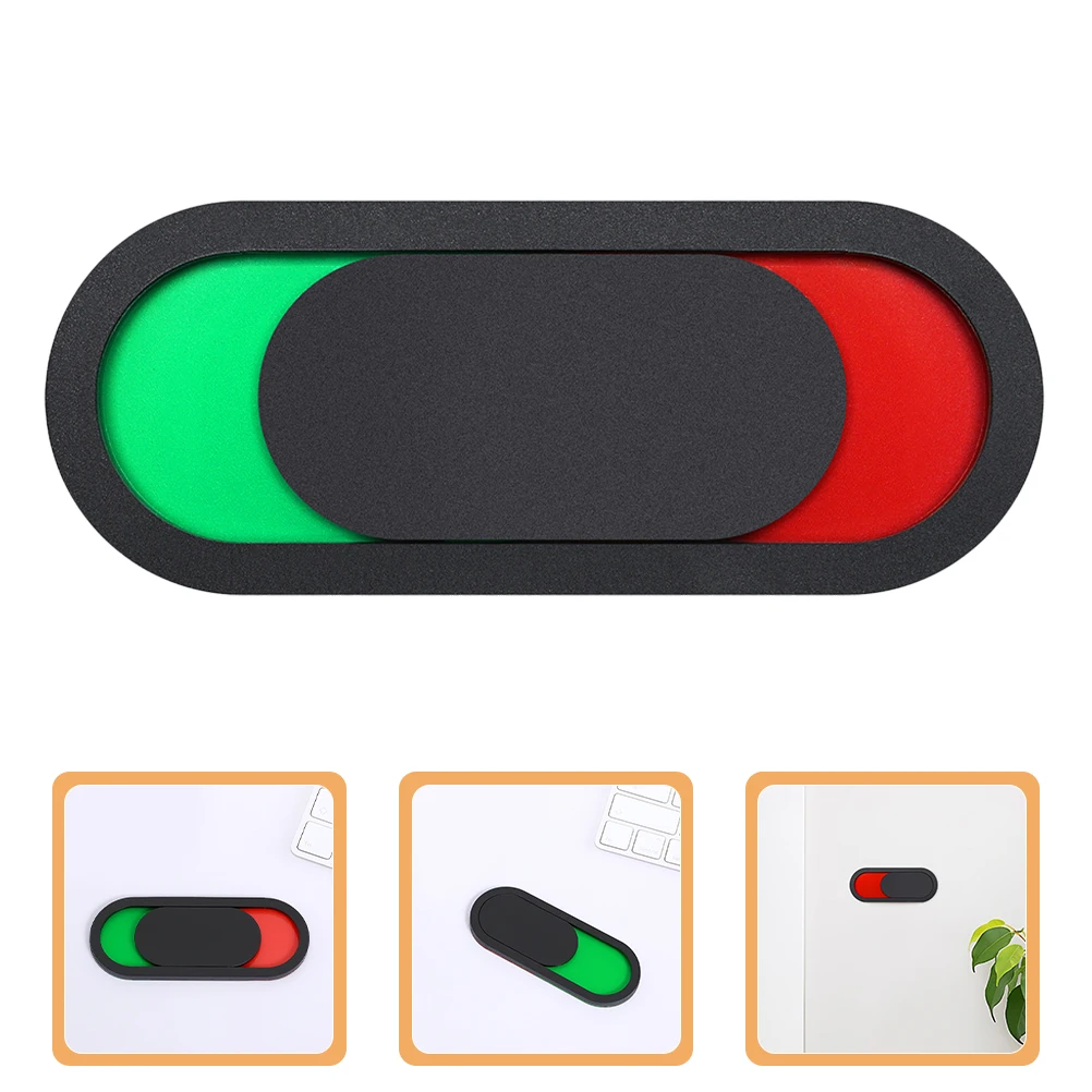

4pcs Bathroom Door Sign Acrylic Privacy Indicator Vacant Occupied Slide Blank Signage Home Hotel Restroom Durability Reliable
