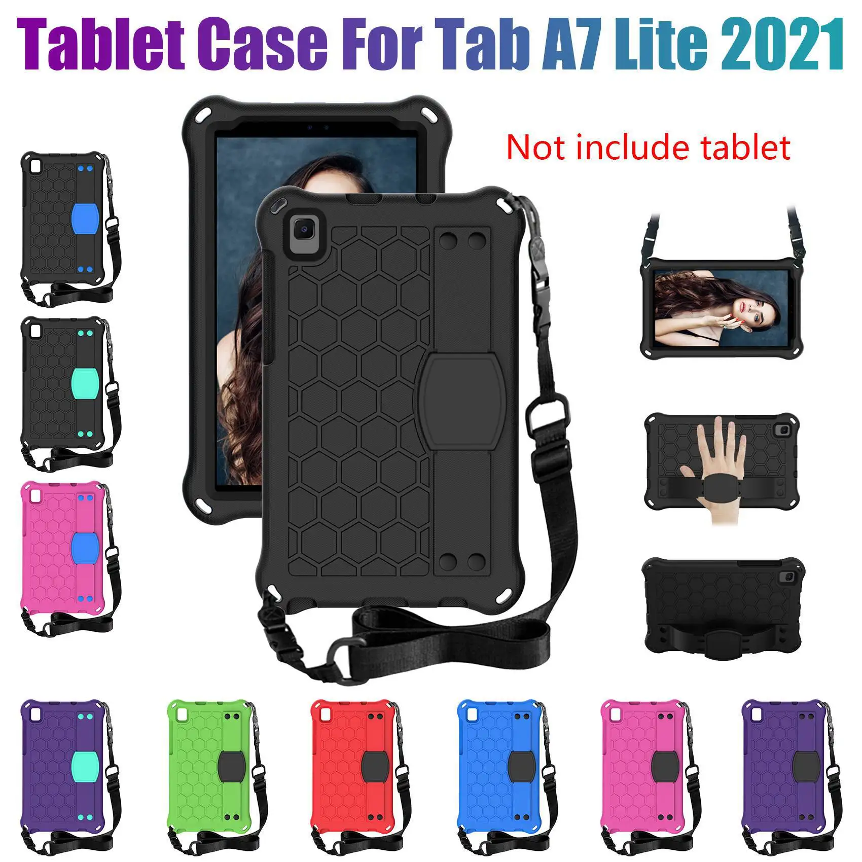 Tablet Case for Samsung Galaxy Tab A7 Lite 8.7 2021 T220/T225 Tablet Anti-Drop Case Tablet Stand for Office(B)