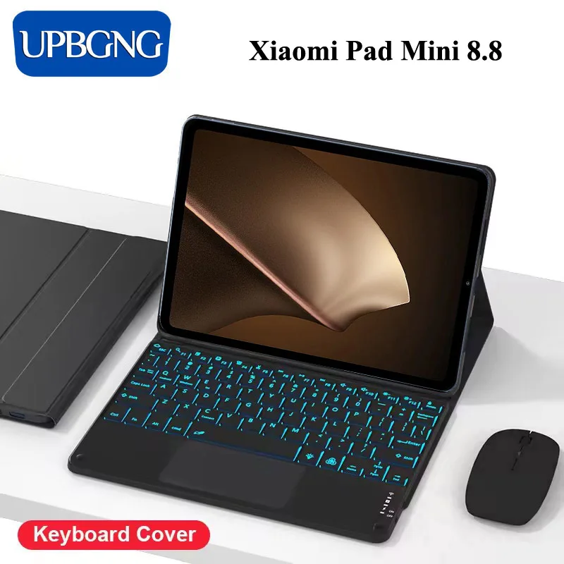 

Touch Backlight Keyboard Case for Xiaomi Pad Mini 8.8 Inch Redmi K Pad Wireless Bluetooth Keyboard Cover for Redmi K Pad Case