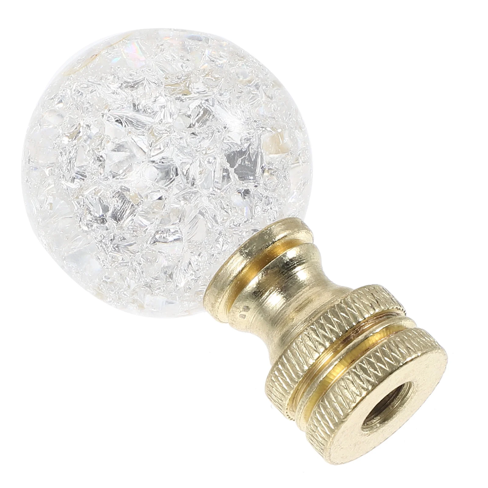 

Ball Lamp Finial Knob Decorative Metal Glass for Table Floor Desk Lamp Top Replacement Elegant Shade Connector Hardware