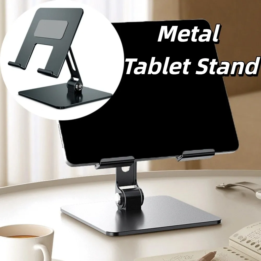 Durable Adjustable Tablet Stand Multi Angle Anti Slip Tablet Holder Metal Foldable Tablet Phone Bracket Desk Holder