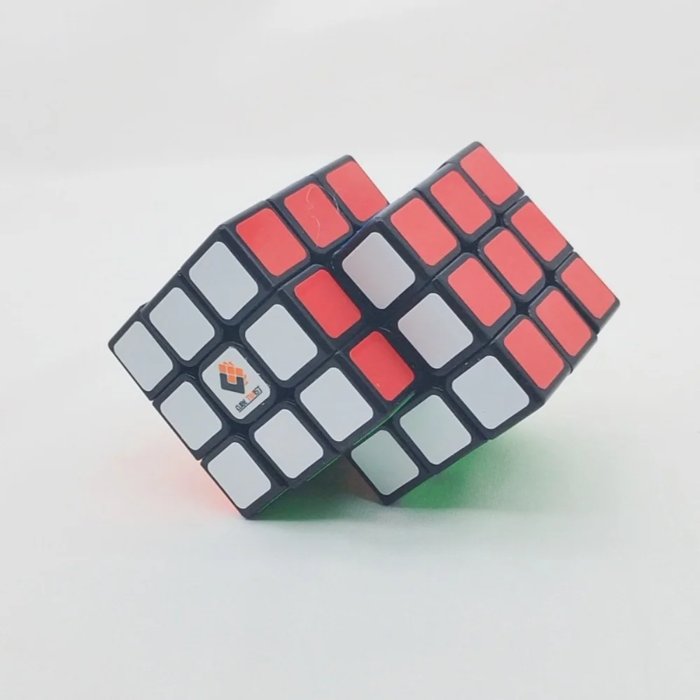 TiSe Magic Cube 3x2x8 połączona magiczna kostka czarny biały 3X3 kostka syjamska ograniczona obrót profesjonalna prędkość Puzzle zabawki